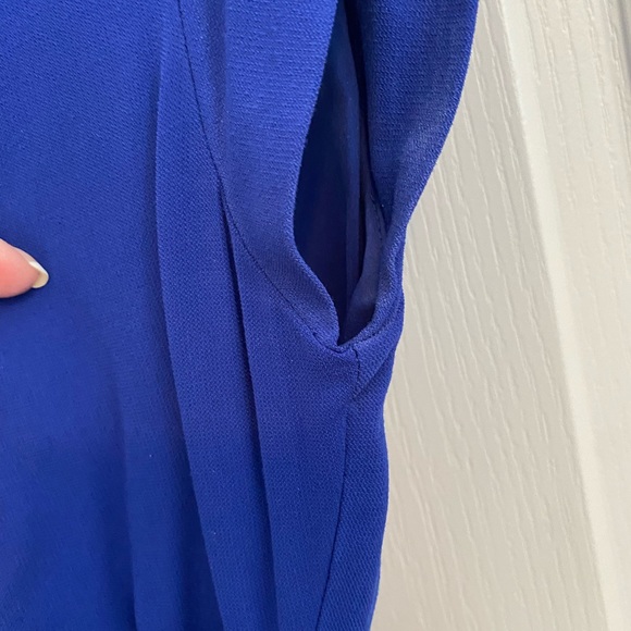 STUNNING Nicole Miller Royal Blue Super Flattering dress. Vintage. - Picture 6 of 12